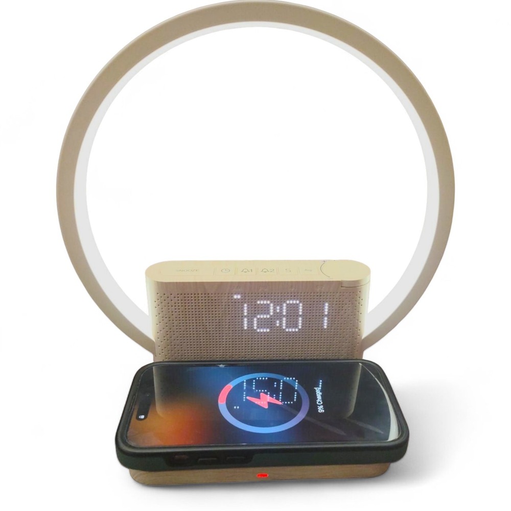 Sunrise Alarm Clock Wireless Charger AJ310B LED Wake Up Light